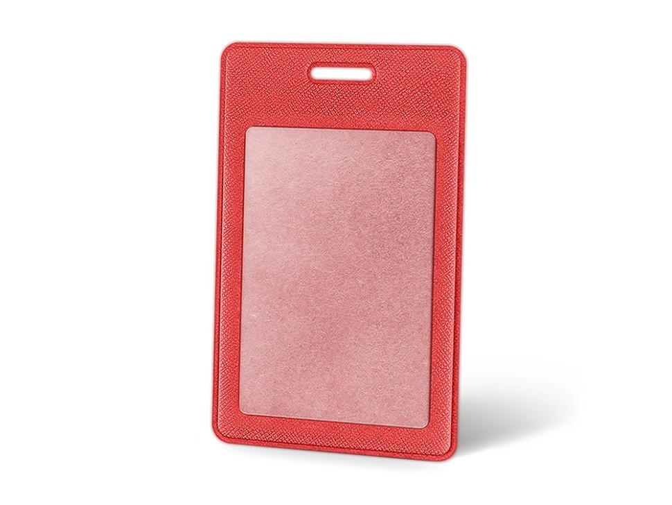 Вертикальный карман из экокожи для карты Favor, красный - фото 1 - id-p115356611