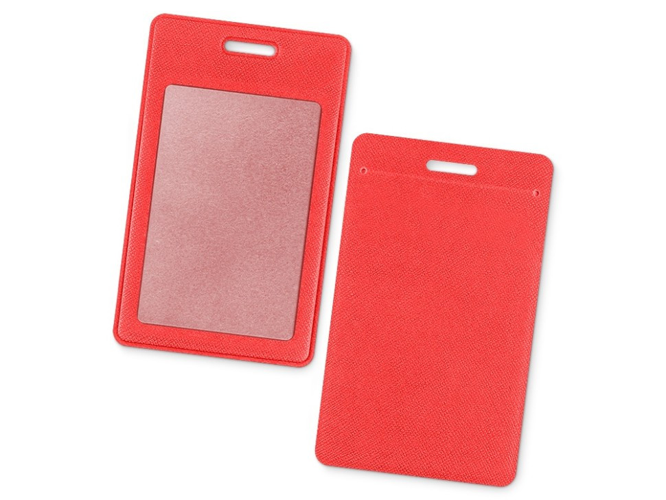 Вертикальный карман из экокожи для карты Favor, красный - фото 2 - id-p115356611