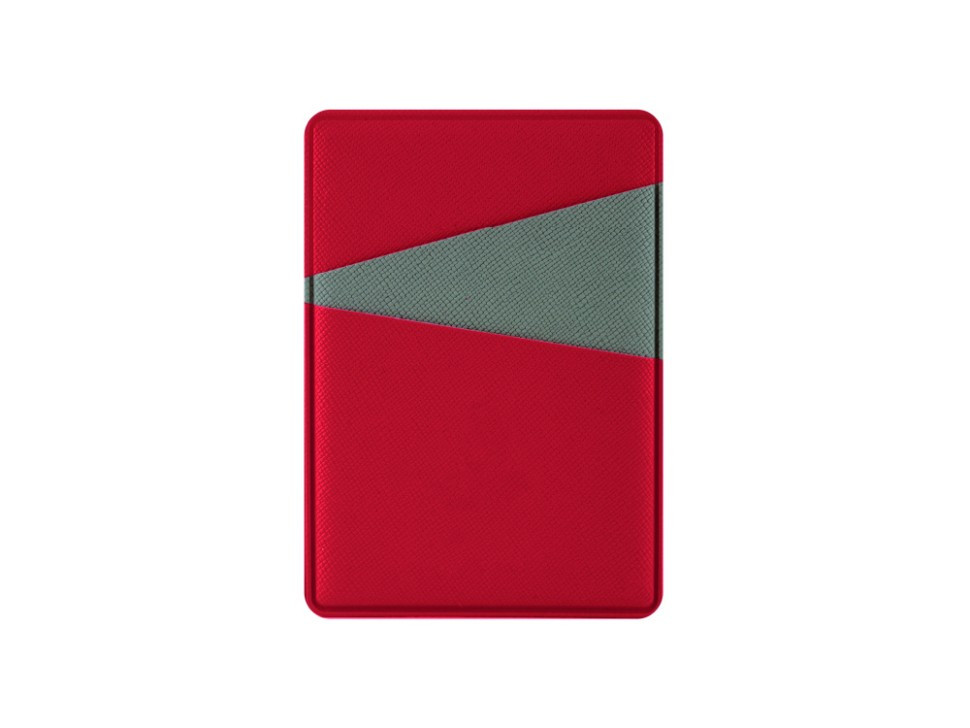 Картхолдер на 3 карты типа бейджа Favor, красный/серый - фото 2 - id-p115356631