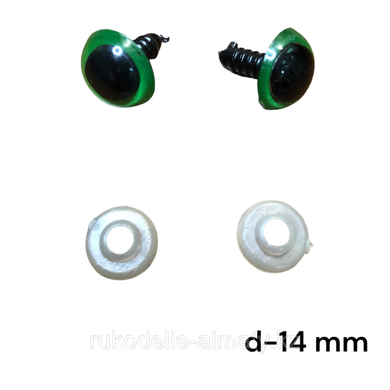 Глазки для игрушек винтовые, безопасные, 14 мм - фото 2 - id-p115357538