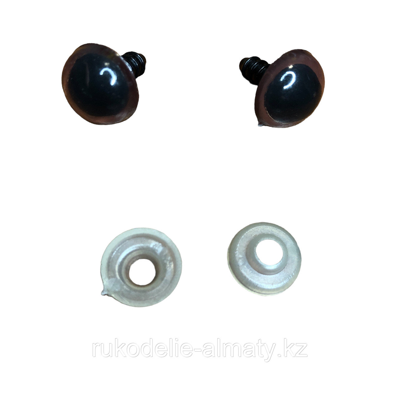 Глазки для игрушек винтовые, безопасные, 14 мм карий - фото 5 - id-p115357542