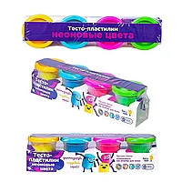 Набор для детской лепки "Тесто-пластилин. Неоновые цвета"