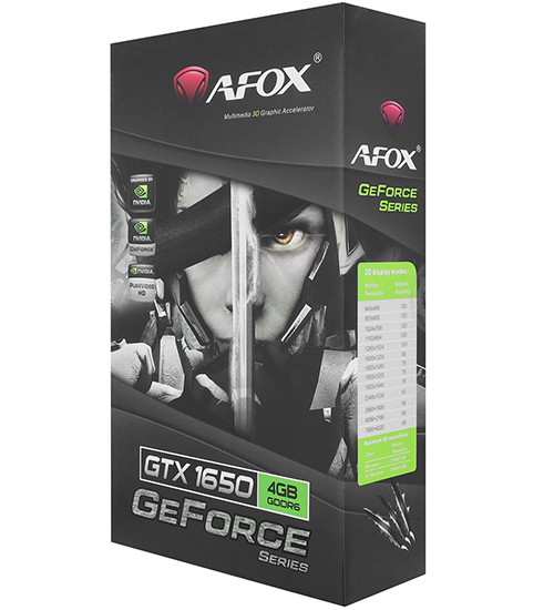 Видеокарта AFOX GeForce GTX 1650 (AF1650-4096D6H3-V4) белый - фото 4 - id-p115170267