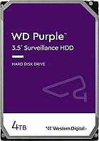 Жесткий диск для видеонаблюдения HDD 4Tb Western Digital Purple SATA 6Gb/s 256Mb 3,5" WD43PURZ