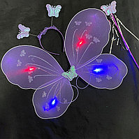 Крылья бабочки светящиеся фиолетовые