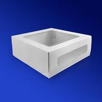 OSQ (Doeco) Коробка для торта белая с окном ForG CAKE II W W 26,0х26,0х10,0см