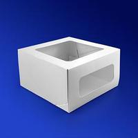 OSQ (Doeco) Коробка для торта белая с окном ForG CAKE II W W 18,0х18,0х10,0см