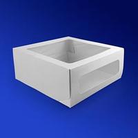 OSQ (Doeco) Коробка для торта белая с окном ForG CAKE II W W 24,0х24,0х10,0см