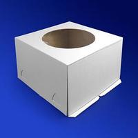 OSQ (Doeco) Коробка для торта белая с окном 30,0х30,0х19,0см