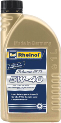 SwdRheinol Primus CVS 5W-40 Синтетическое моторное масло 1 литр - фото 1 - id-p115359020
