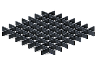 Грильято 100х100х30, матовый графит