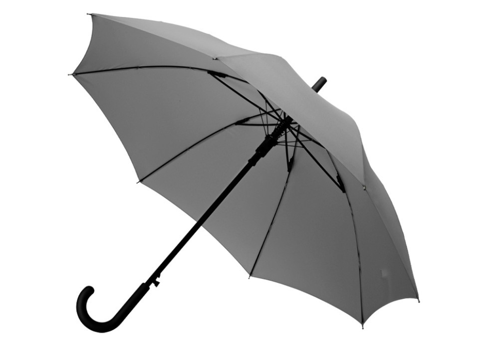 Зонт-трость полуавтомат Wetty с проявляющимся рисунком, серый - фото 2 - id-p115357318