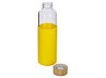Бутылка для воды стеклянная Refine, в чехле, 550 мл, желтый, фото 2