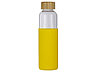 Бутылка для воды стеклянная Refine, в чехле, 550 мл, желтый, фото 3