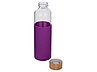 Бутылка для воды стеклянная Refine, в чехле, 550 мл, фиолетовый, фото 2