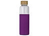 Бутылка для воды стеклянная Refine, в чехле, 550 мл, фиолетовый, фото 3