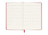 Записная книжка 12 месяцев на 2024 год, в твердой обложке, красный, Large, 13х21, фото 4