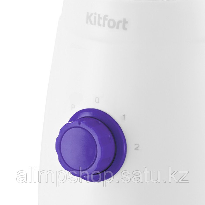 Блендер Kitfort КТ-3054-1, стационарный, 500 Вт, 1/0.25 л, 2 скорости, бело-фиолетовый - фото 4 - id-p115359631