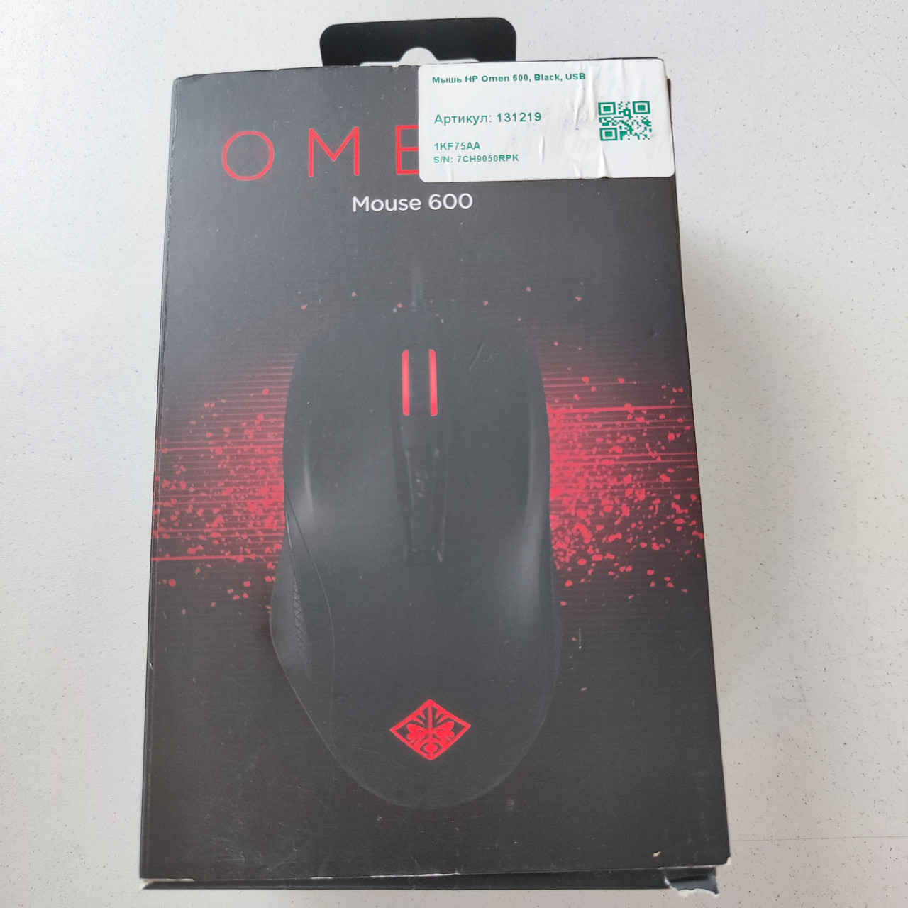 Мышь HP Omen 600, Black, Wired, Gaming, Optical, 12000dpi, USB - фото 5 - id-p115360018