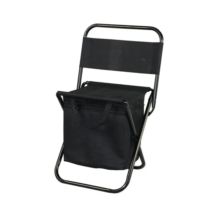 Складной стул со спинкой с термосумкой черный - фото 8 - id-p115360378