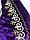 Жилет казахский национальный с орнаментами фиолетовый (размеры 44-50), фото 4
