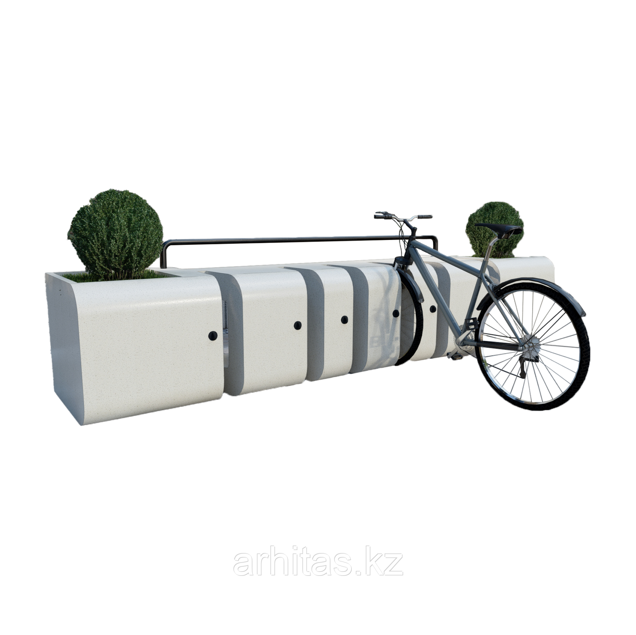 Велопарковка из композитного мраморного камня Архитас Bike, фото 1