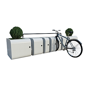 Велопарковка из композитного мраморного камня Архитас Bike
