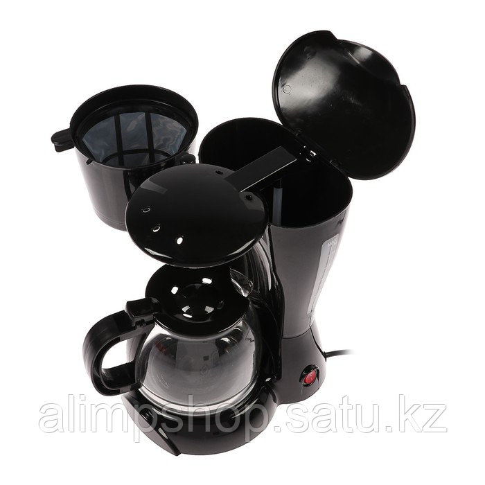 Кофеварка Luazon LKM-654, капельная, 900 Вт, 1.2 л, чёрная - фото 7 - id-p115384479