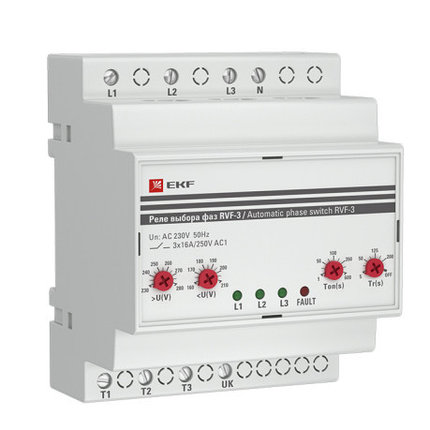 Реле выбора фаз RVF-3 EKF, фото 1