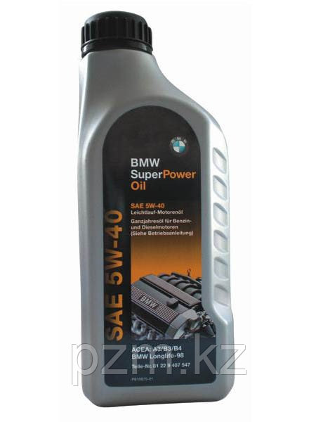 Синтетическое моторное масло Масло  BMW Super Power 5W-40 1литр