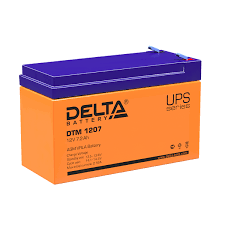 Свинцово-кислотный аккумулятор DELTA серии DTM 1207 Напряжение 12В, Емкость 7.Ач, AGM, 151x65x94(100) мм, - фото 1 - id-p115399909