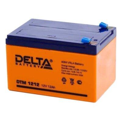 Свинцово-кислотный аккумулятор DELTA серии DTM 1212 Напряжение 12В, Емкость 12Ач, AGM, 151x98x95(101) мм, - фото 1 - id-p115399910