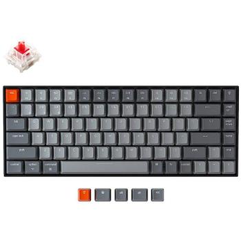 Клавиатура KEYCHRON K2 84 keys, Gateron White LED, Red (K2C1_KEYCHRON)