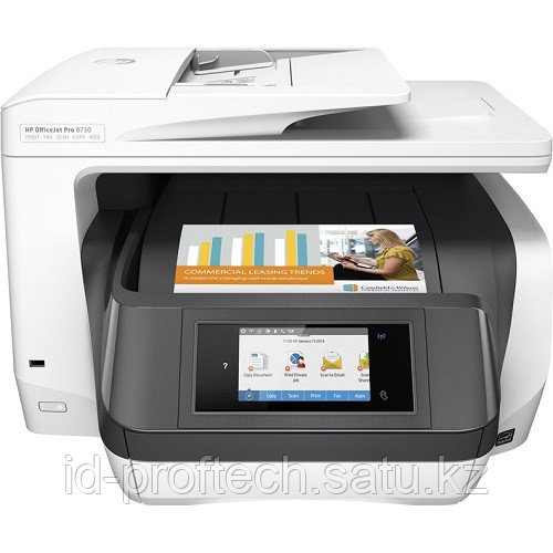 МФП HP Europe-OfficeJet Pro 8730-Принтер-Сканер(ADF-50p.)-Копир-Факс-A4-36 ppm-2400х600 dpi - фото 1 - id-p115400161