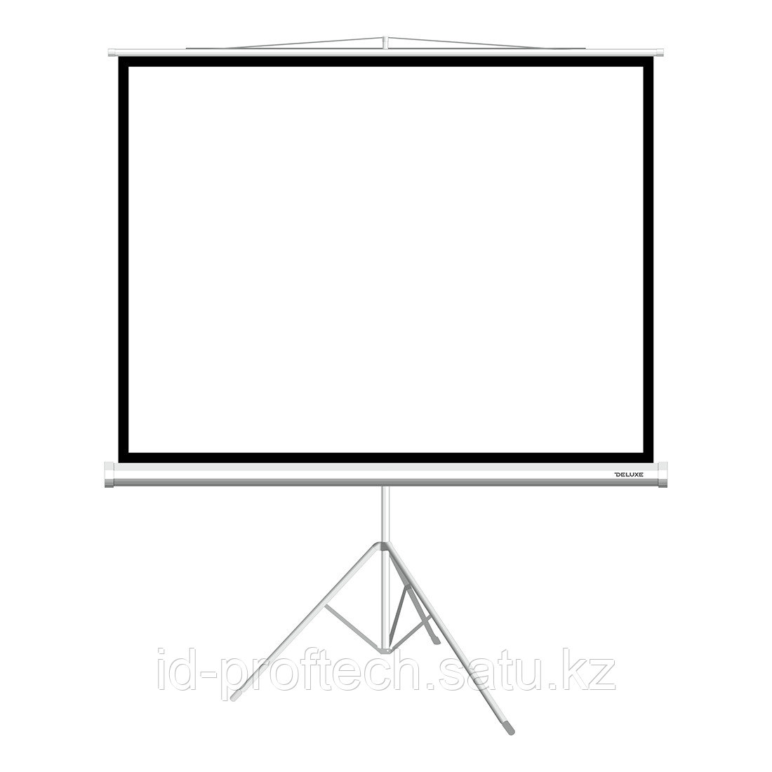 Экран на треноге, Deluxe, DLS-T203x154W, Рабочая поверхность 195х145 см., 4:3, Matt white, Белый - фото 1 - id-p115117499