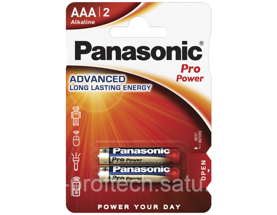 Батарейка щелочная PANASONIC Pro Power AAA-2B - - фото 1 - id-p115117659