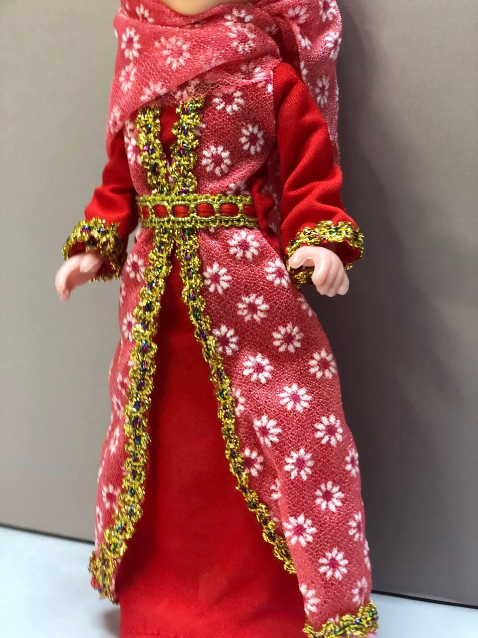 Кукла игрушечная для детей "Мусульманка в платке" 24 см красная - фото 7 - id-p115400376