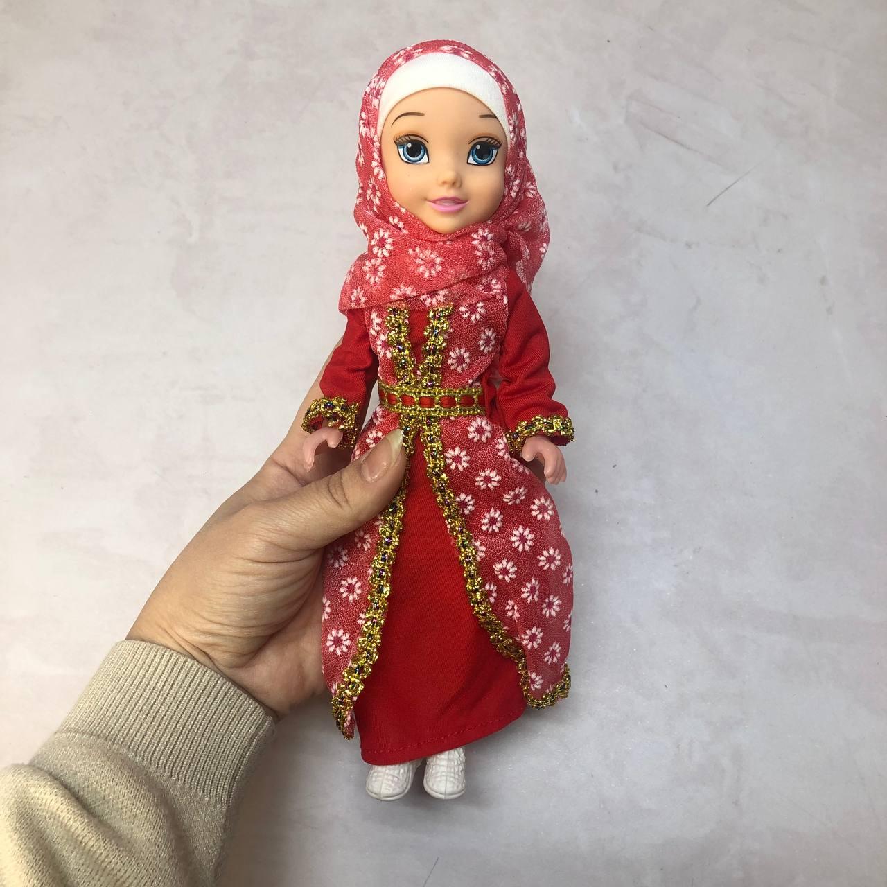 Кукла игрушечная для детей "Мусульманка в платке" 24 см красная - фото 9 - id-p115400376