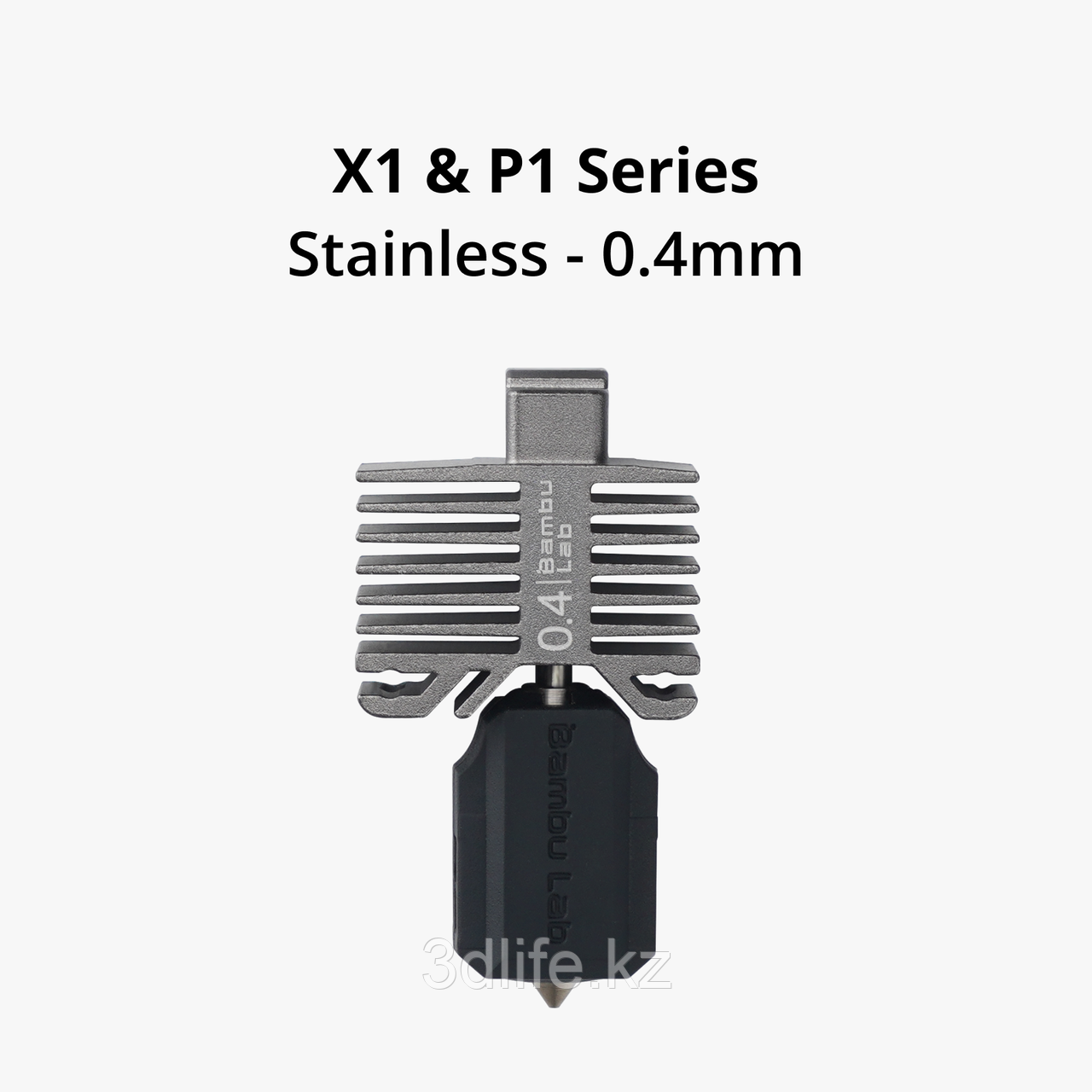 Bambu Lab Hotend with stainless steel nozzle - 0.4 mm