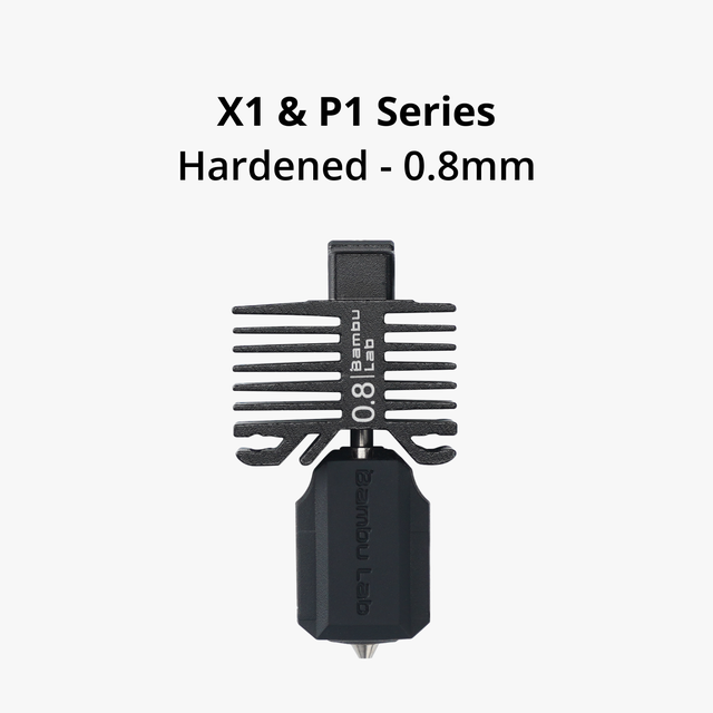 Hotend with hardened steel nozzle-0.8 mm