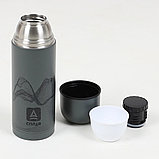 Термос Сплав SBM-1000 серый принт (OneSize), фото 2