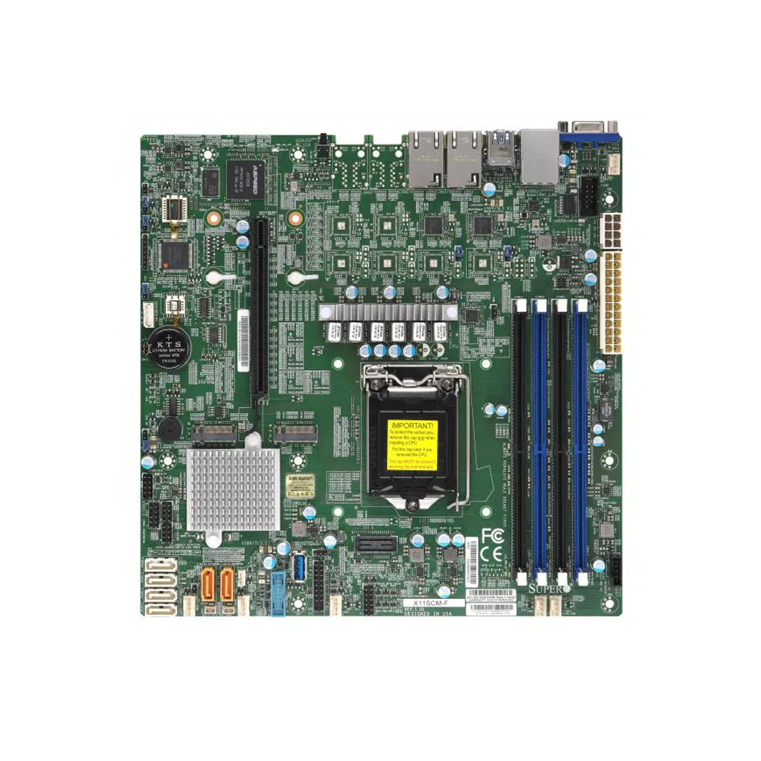 Системная плата Supermicro MBD-X11SCM-F-O 2-018821-TOP - фото 1 - id-p115400772