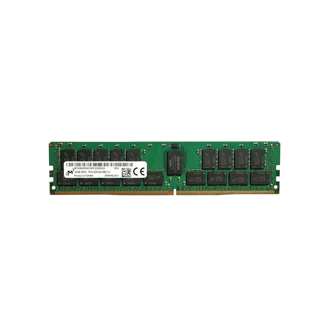 Модуль памяти Micron MTA36ASF4G72PZ-3G2R1 DDR4-3200 32GB 3200MHz 2RX4 LP ECC RDIMM 2-018833 - фото 1 - id-p115400790