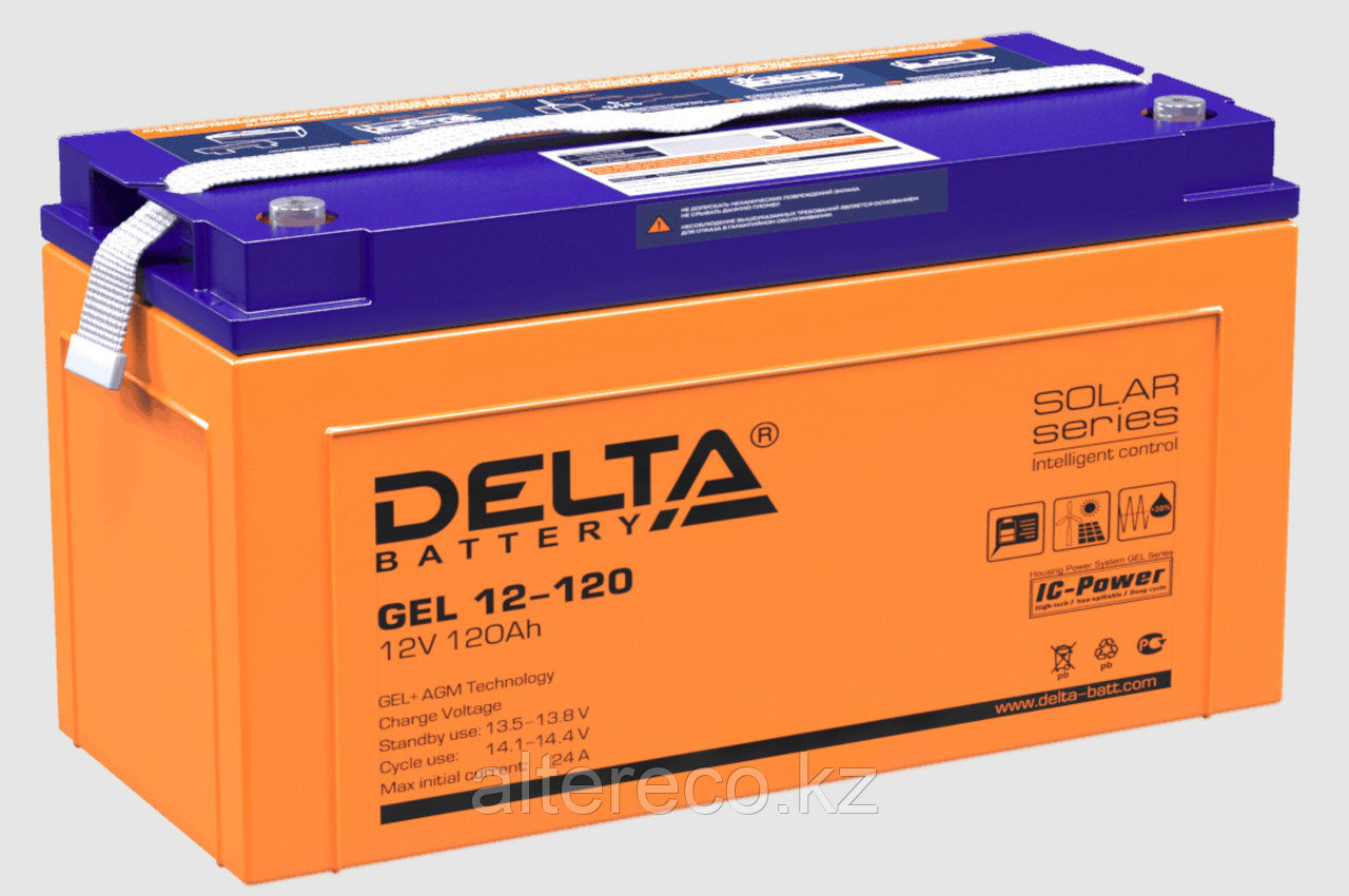 Аккумулятор Delta GEL 12-120 (12В, 120Ач) - фото 1 - id-p115416229