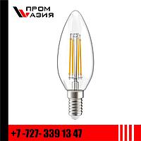 Лампа LED Филаментная C35 свеча прозр.7Вт 230В 4000К E14 серия 360°