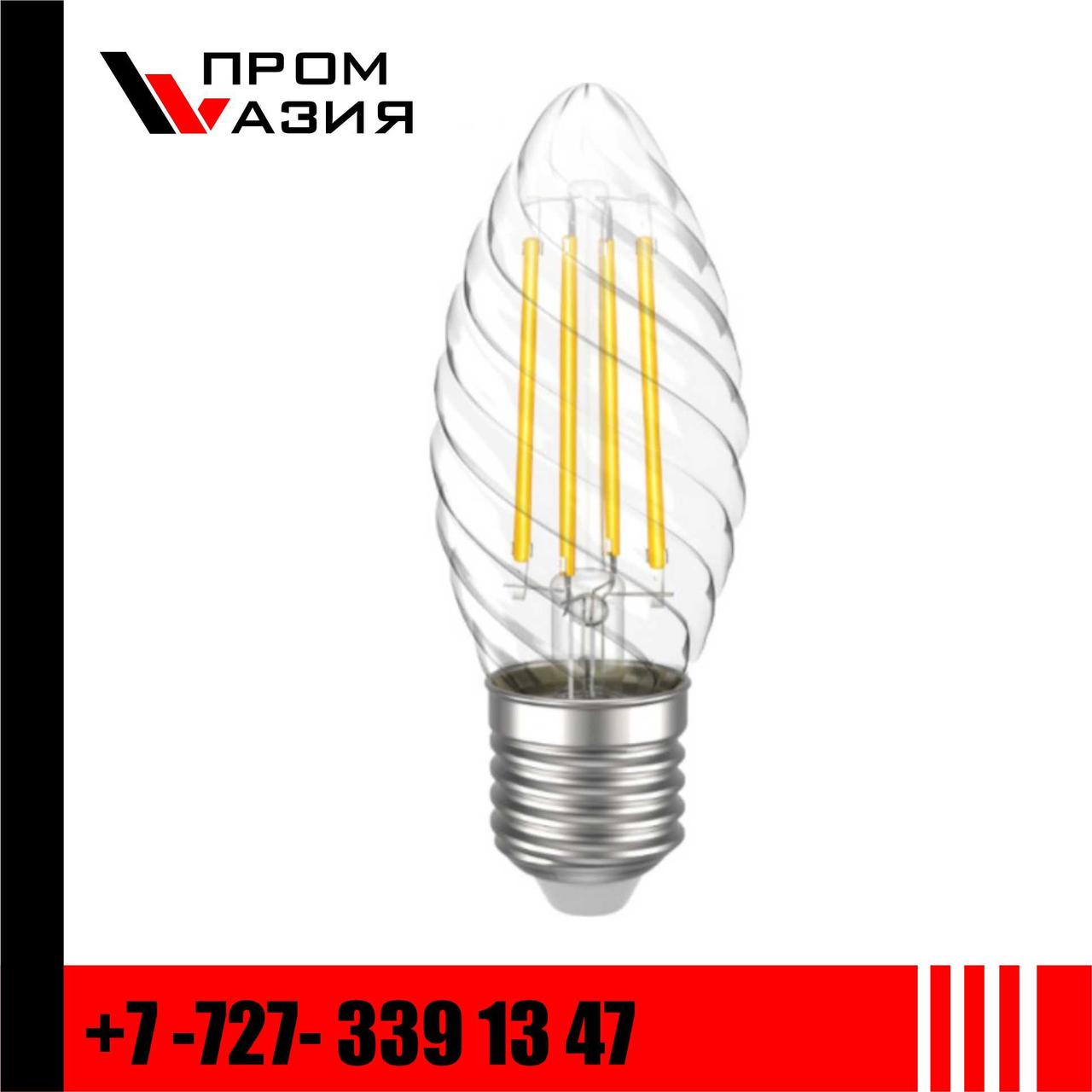 Лампа филаментная LED CT35 свеча вит. 5Вт 230В 4000К E27 серия 360° - фото 1 - id-p108104884