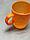 Кружка туристическая из пластика 500 мл Urgut Doston Plast оранжевая, фото 4