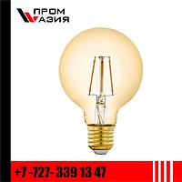 Лампа филаментная LED G95 шар золото 6Вт 230В 2700К E27 серия 360°