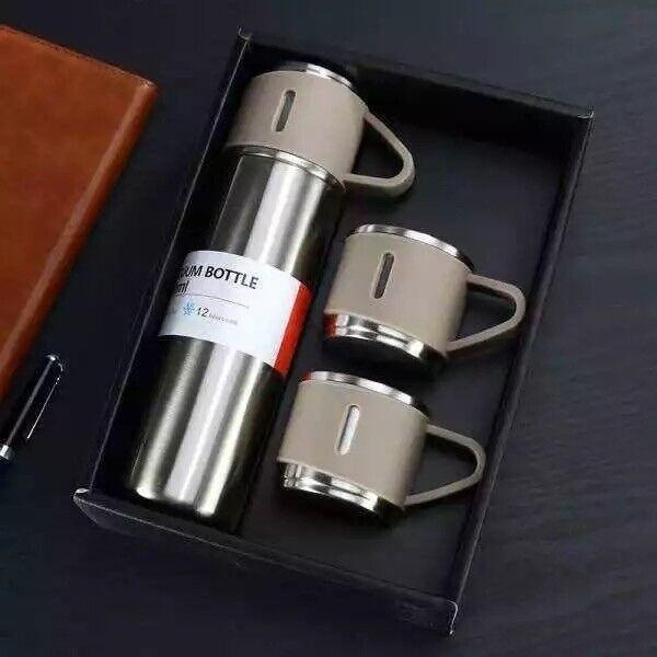 Термос Vacuum Flask + 2 чашки - фото 1 - id-p111885699