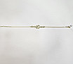 Золотой браслет с бриллиантами 0.01Ct 4/5А, размер 17-21, фото 2